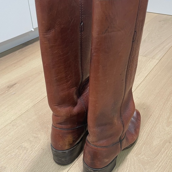 Priced to sell ! Gorgeous Vintage Frye classic Campus distressed Leather size 6 - Picture 2 of 16